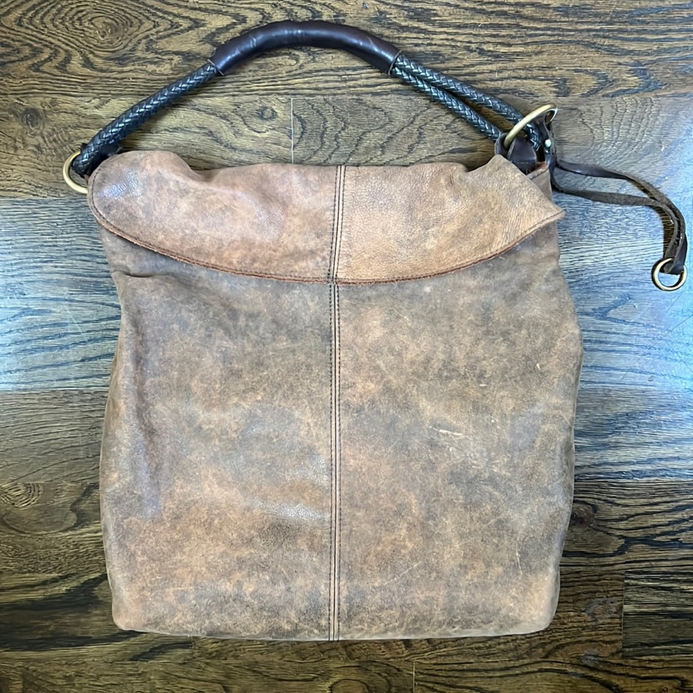Henri Lou Leather Shoulder Bag